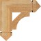 Ekena Millwork Westlake Arts & Crafts Rough Sawn Bracket, Western Red Cedar, 4"W x 14"D x 14"H BKT04X14X14WTL03RWR - alternate 2
